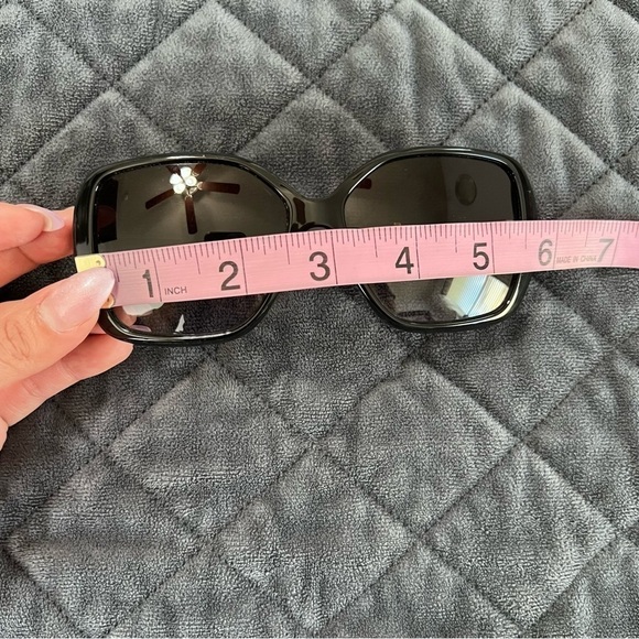 Chloe sunglasses black large round squared women main image 12